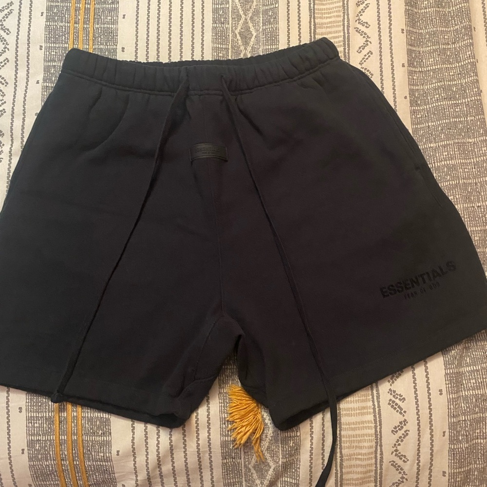 Essentials Black Men's Athletic Shorts